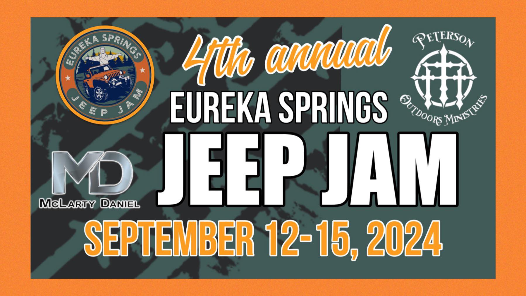 4th Annual Eureka Springs Jeep Jam 09/12/2024 Eureka Springs