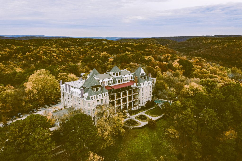 5 Haunted Places in Eureka Springs 8 Cresent Hotel aerial fall 2 1