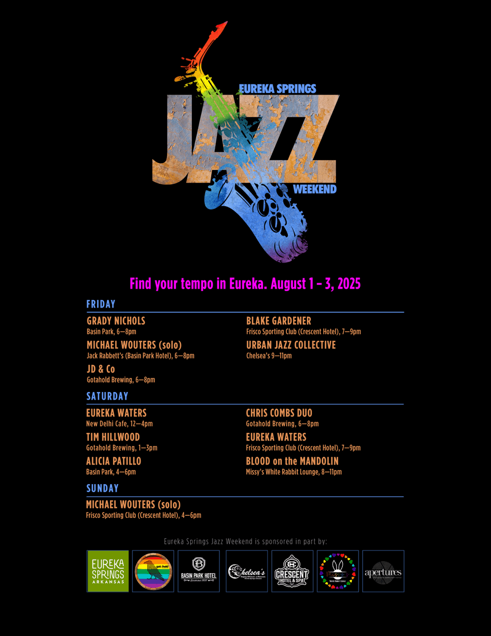ES Jazz Weekend flyer 2025
